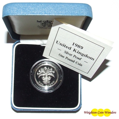 1989 Silver Proof £1